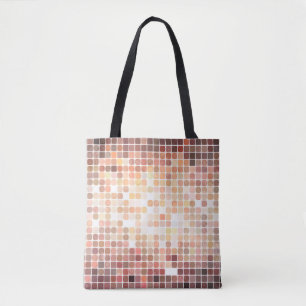 Bolso De Tela fondo abstracto. mosaico dorado. cavar ilustracion