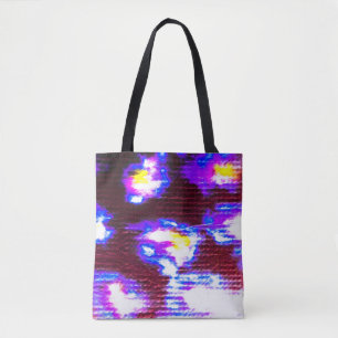 Bolso De Tela Fondo Animal. Patrón de arte sucio. Clo hecho a ma