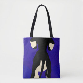 Bolso De Tela Fondo azul