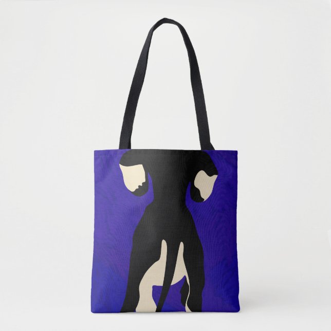 Bolso De Tela Fondo azul (Anverso)