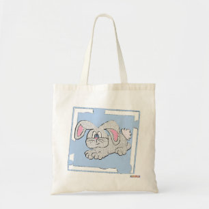 Bolso De Tela Fondo azul conejo conejo conejo conejo