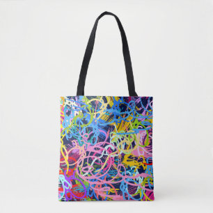 Bolso De Tela Fondo Bella Artes. Patrón sin soldadura con gruñid
