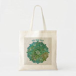 Bolso De Tela Fondo colorido de yoga de meditación de mandala 3D