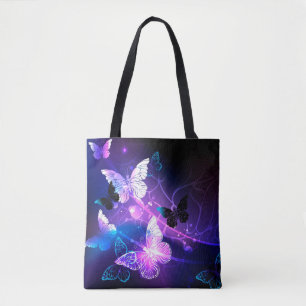 Bolso De Tela Fondo con mariposas nocturnas