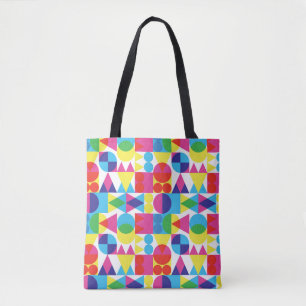 Bolso De Tela Fondo de formas transparentes retro