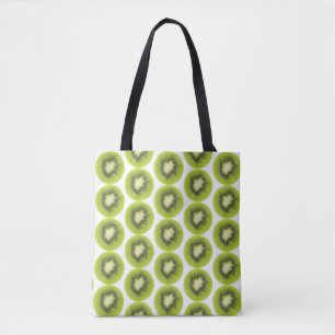 Bolso De Tela Fondo de fruta fresca kiwi. Patrón de rebajas redo