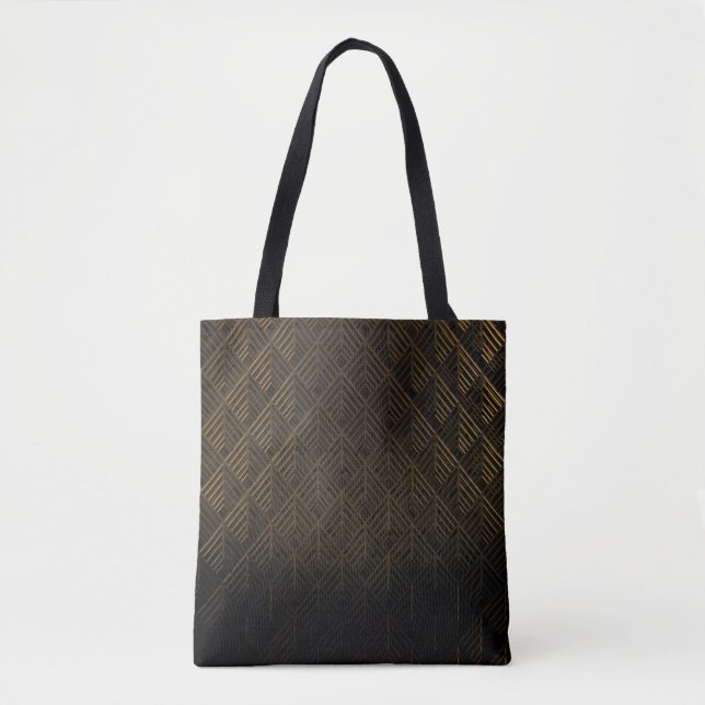 Bolso De Tela Fondo de Ilustracion 3D Art Deco (Anverso)