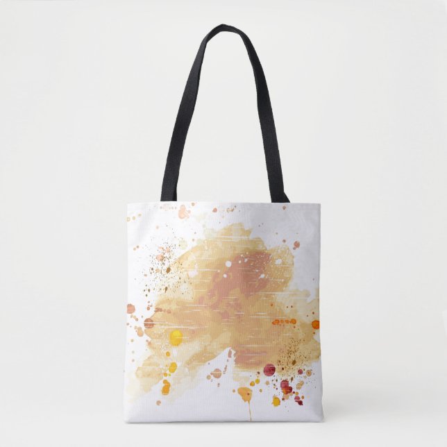 Bolso De Tela fondo de la acuarela (Anverso)