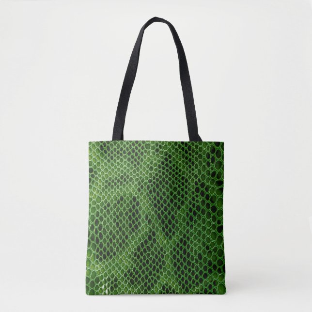 Bolso De Tela Fondo de la piel de serpiente exótica (Anverso)