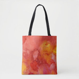 Bolso De Tela Fondo de la pintura de la acuarela