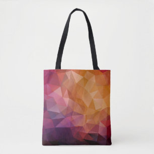 Bolso De Tela fondo de mosaico triangular con transparencias en