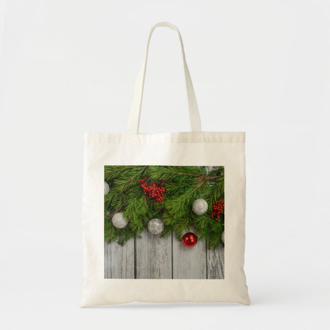 Bolso De Tela Fondo de Navidades decorativos (Frente)
