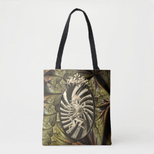 Bolso De Tela Fondo de oro de Guay de plata mítica