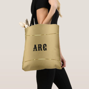 Bolso De Tela Fondo de oro metálico minimalista yoga mate bab
