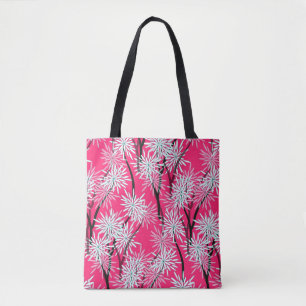 Bolso De Tela fondo de pantalla floral retro estilo asiático en 