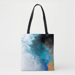 Bolso De Tela Fondo de papel acuarela. Resumen Pintado Illu