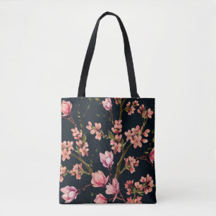 Bolso De Tela Fondo de patrón floral sin fisuras con tracción ma