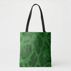 Bolso De Tela Fondo de piel de serpiente