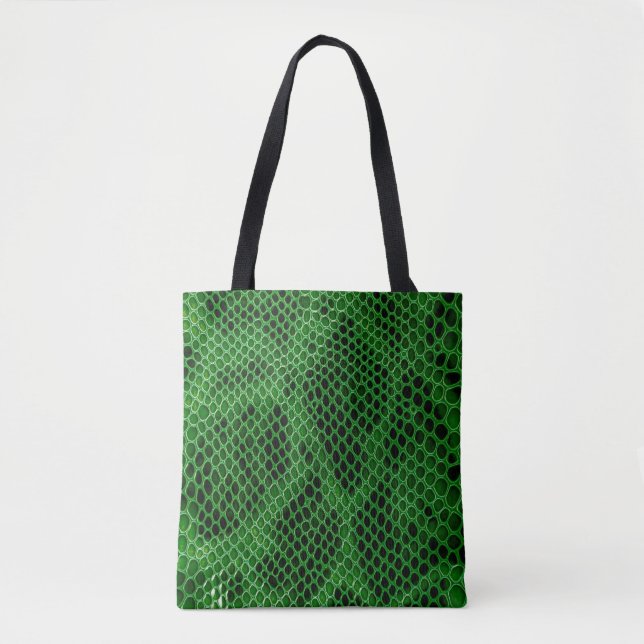 Bolso De Tela Fondo de piel de serpiente (Anverso)