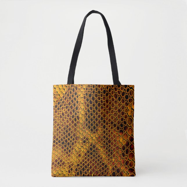 Bolso De Tela Fondo de piel de serpiente (Anverso)
