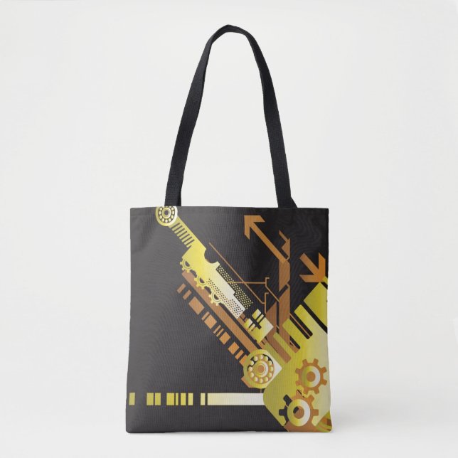 Bolso De Tela Fondo de semitono técnico 5 (Anverso)