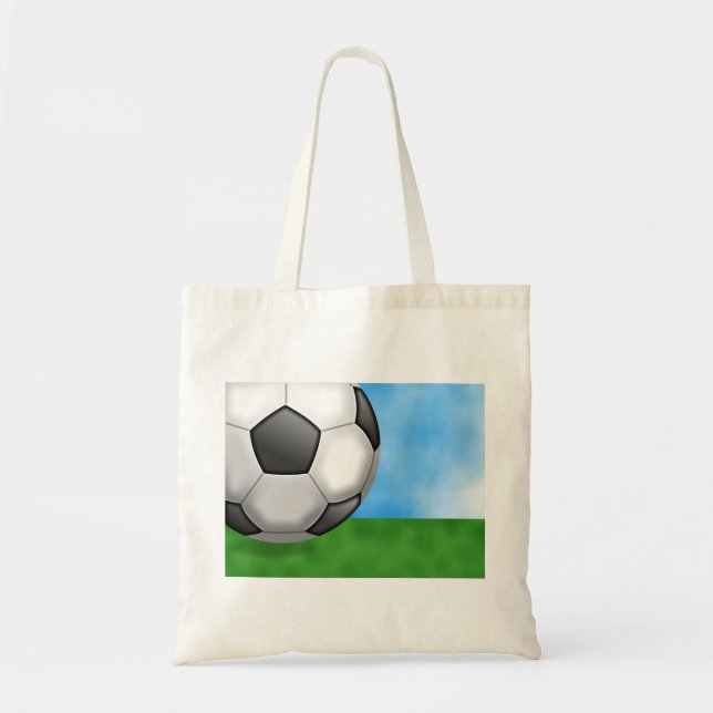 Bolso De Tela Fondo del fútbol (Frente)