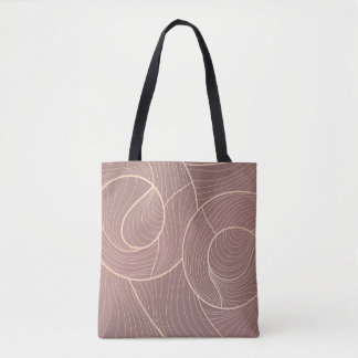 Bolso De Tela Fondo del patrón de líneas de oro de lujo