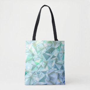 Bolso De Tela Fondo del triángulo de cristal.