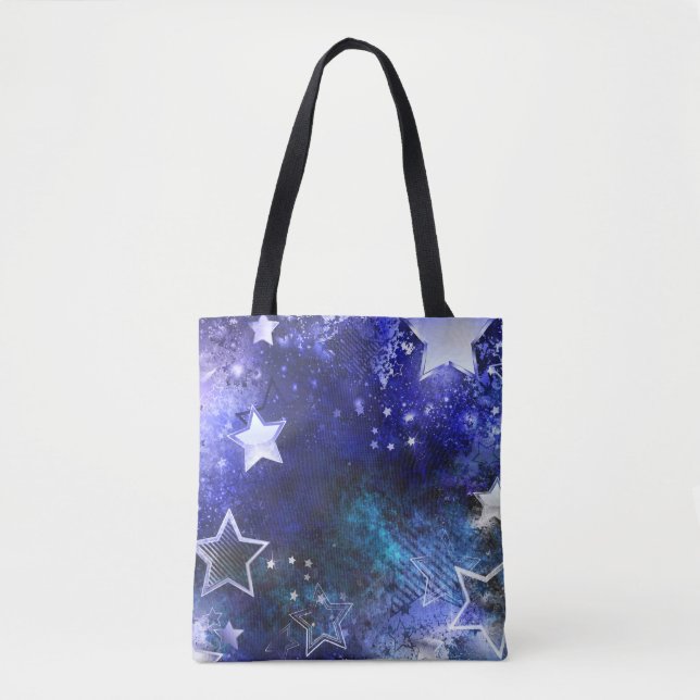 Bolso De Tela Fondo espacial con estrellas (Anverso)
