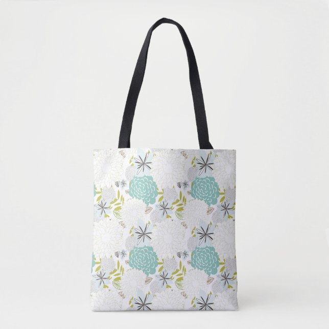 Bolso De Tela Fondo floral (Anverso)