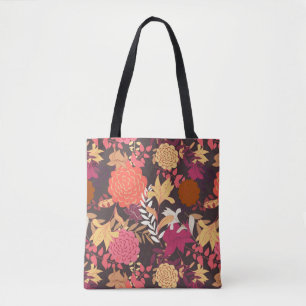 Bolso De Tela Fondo floral 2