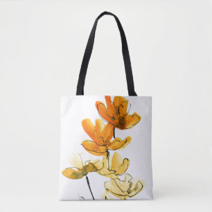 Bolso De Tela Fondo floral abstracto