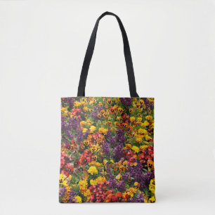 Bolso De Tela Fondo floral colorido