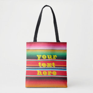 Bolso De Tela fondo general mexicano poncho