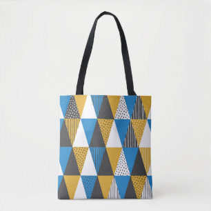 Bolso De Tela Fondo geométrico. Ilustracion de época. 