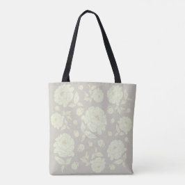Bolso De Tela Fondo gris de los pueblos blancos