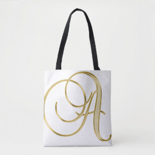 Bolso De Tela Fondo inicial de la letra alfabética