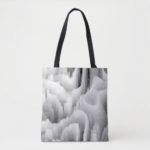 Bolso De Tela fondo monocromático de onda fractal abstracta borr