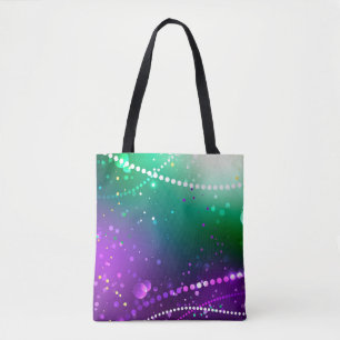 Bolso De Tela Fondo morado festivo Mardi Gras