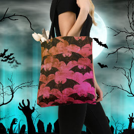 Bolso De Tela Fondo multicolor del patrón mural Tema de Hallowee