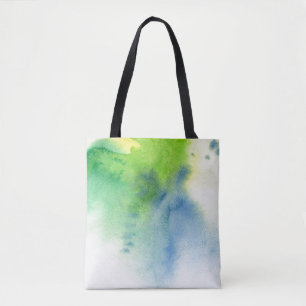 Bolso De Tela Fondo pintado a mano 8 de la acuarela abstracta