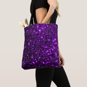 Bolso De Tela Fondo purpurina - Púrpura