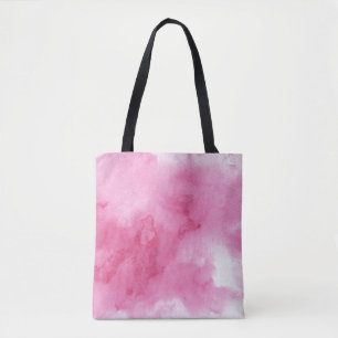 Bolso De Tela fondo rosado de la acuarela para su