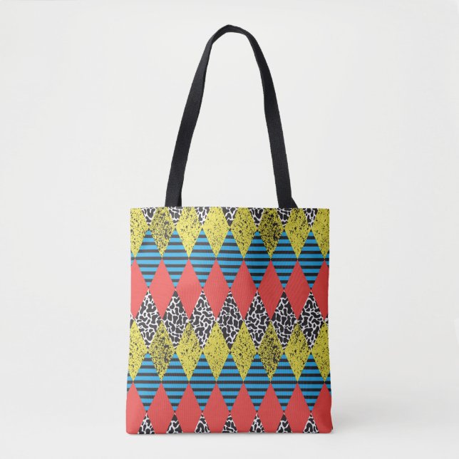 Bolso De Tela Fondo sin problemas con rhombus (Anverso)
