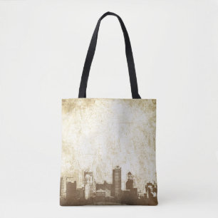 Bolso De Tela Fondo sucio de la ciudad