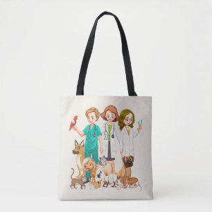 Bolso De Tela Fondo veterinario de la gente