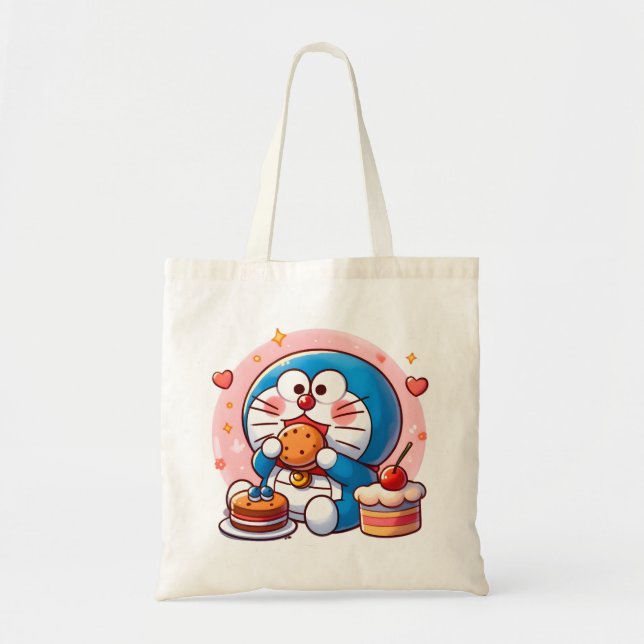 Bolso De Tela Foodie Doraemon (Frente)