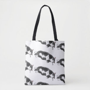 Bolso De Tela FooFooCat: Gato enorme perezoso del smoking