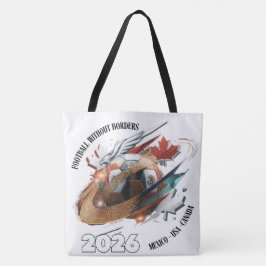 Bolso De Tela Football 2026 Tote Bag – Mexico USA Canada Design