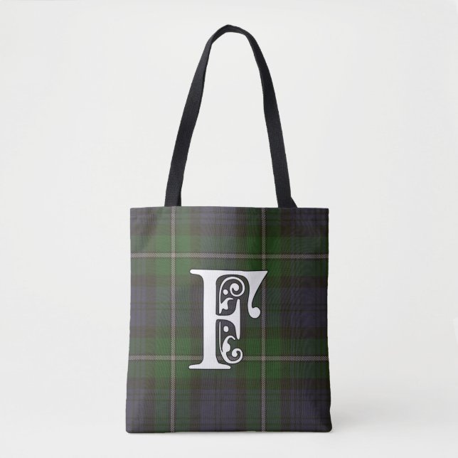 Bolso De Tela Forbes Clan Tartan Monogram (Anverso)